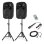 Sistema de sonido activo Vonyx VPS102A 600W Bluetooth USB SD Micrófono LED
