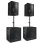 Pack de sonido Vonyx 1700W RMS 2 altavoces 10" y 2 subwoofers 15"