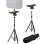 Soportes para altavoces Vonyx con estantes ajustables y bolsa transporte