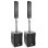 Sistema de sonido activo Vonyx VX1200 1500W RMS sin Bluetooth con micrófono eco