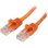 Netzwerkkabel StarTech Cat5e UTP 0,5 m orange RJ45 ohne Haken