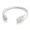 Cable de red Cat6 UTP de 2 m con funda antienganche C2G blanco
