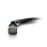 Cable de red Cat5e UTP C2G de 1 m con funda antienganche negro