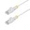 Cable de Red Ethernet CAT6 Delgado StarTech 50cm Blanco Sin Enganches PoE 100W