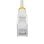 Cable de Red Ethernet CAT6 Delgado StarTech 50cm Blanco Sin Enganches PoE 100W