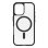 Coque pour mobile OtterBox React Series Polycarbonate Transparent Noir pour iPhone 16 Protection renforcée