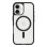 Coque pour mobile OtterBox React Series Polycarbonate Transparent Noir pour iPhone 16 Protection renforcée