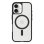 Coque pour mobile OtterBox React Series Polycarbonate Transparent Noir pour iPhone 16 Protection renforcée