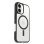 Coque pour mobile OtterBox React Series Polycarbonate Transparent Noir pour iPhone 16 Protection renforcée
