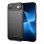 Funda DLH DY-PS5420 Silicone Noire Motif Fibre de Carbone pour iPhone Air