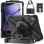 Funda DLH para Samsung Galaxy Tab S9 11" Negro con Soporte de Sobremesa
