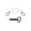 Cavo antifurto Compulocks RTM01 Nero Argento per tablet