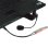 Cable de audio MCL CG-705 3,5mm macho a 2x 3,5mm hembra 0,2 m negro