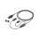 Câble HP Poly Y avec casques numériques à verrouillage QD 2,13 m