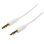 Cavo Audio Stereo 3,5 mm StarTech MU1MMMSWH 1 m Bianco Maschio a Maschio