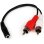 Cable Adaptateur Audio Stéréo StarTech 3,5mm Femelle à 2x RCA Male 15 cm