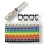 Bride d'identification de câbles MCL 9RP-09/7 multicolore PVC 100 pièces