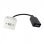 Cable USB Neklan Plastron 45x45 B Hembra a A Hembra 0,2 m USB 2.0 Negro Blanco