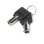 Llave DICOTA D31544 pour câbles de sécurité, 2 pièces, noir