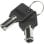 Llave DICOTA D31544 pour câbles de sécurité, 2 pièces, noir