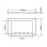 Placa de pared Vision TC3 SURR2G Blanco 146 mm x 86 mm