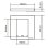 Placa de pared Vision TC3 SURR1G Blanco 86 mm