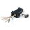 Adaptador Modular StarTech DB9 a RJ45 Macho a Hembra Negro