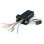 Adaptador Modular StarTech DB9 a RJ45 Macho a Hembra Negro
