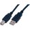 Cable USB 2.0 MCL A/B 2 m Macho/Macho Negro Plug and Play