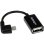 Câble adaptateur Micro USB à angle droit vers USB OTG StarTech 12 cm