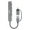 Hub Port Designs 4 Ports 5000 Mbit/s Modell 900161 Aluminium Silber