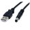 Kabel Adapter USB A Stecker zu Barrel Type M Anschluss 5,5mm 5V DC 2m StarTech