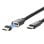 Cable USB C a USB C Mobilis 2 m USB 2.0 480 Mbit/s Negro Gris