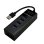 Hub MCL 4 Ports 5 Gbit/s USB 3.2 Gen 1 USB3-M104B/N Schwarz kurzes Kabel