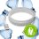 Cabo USB DBRAMANTE1928 CB25ACGR7118 2,5 m USB A para USB C USB 2.0 Branco