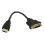 Adaptateur HDMI Macho à DVI Femelle 0,2 m Noir DLH DY-TU5036