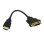 Adaptateur HDMI Macho à DVI Femelle 0,2 m Noir DLH DY-TU5036