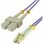 Cable fibre optique MCL 0,5 m OM4 duplex SC à LC