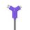 Cable de données Logitech Swytch 1,5 m USB Noir et Violet