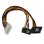 Câble d'alimentation Molex LP4 à double SATA StarTech 30 cm avec verrou
