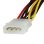 Câble d'alimentation Molex LP4 à double SATA StarTech 30 cm avec verrou