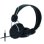 Auriculares MCL CSQ-HEAD/NZ avec câble 3,5 mm filaire pour musique noir