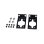 HPE Aruba Networking CX 10000 1U 4-Posten-Rack-Montagekit