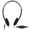 Auriculares MCL CSQ-HEAD/N con cable, conexión 3,5 mm, música, negros