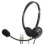 Auriculares MCL CSQ-M/NZ con cable, conexión 3,5 mm, llamadas y música, negro