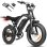 Mota Elétrica Eskute V202 250W 48V 20.8Ah 20x4 Freios Mecânicos Preta