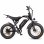 Mota Elétrica Eskute V202 250W 48V 20.8Ah 20x4 Freios Mecânicos Preto