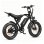 Mota Elétrica Eskute V202 250W 48V 20.8Ah 20x4 Freios Mecânicos Preto