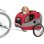Remorque pour animaux Sepnine 10801 Pliable Transpirable 3 Poches Rouge