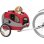 Remorque pour animaux Sepnine 10801 Pliable Transpirable 3 Poches Rouge